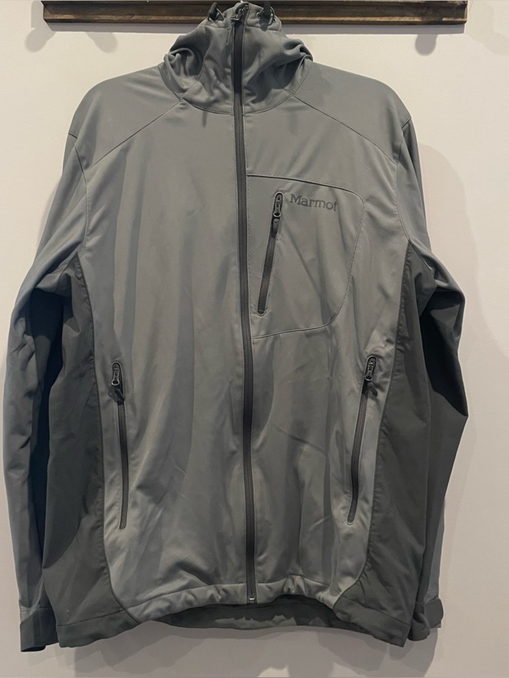 MARMOT Gore Windstopper Softshell Jacket Grey Large - Picture 2 of 9